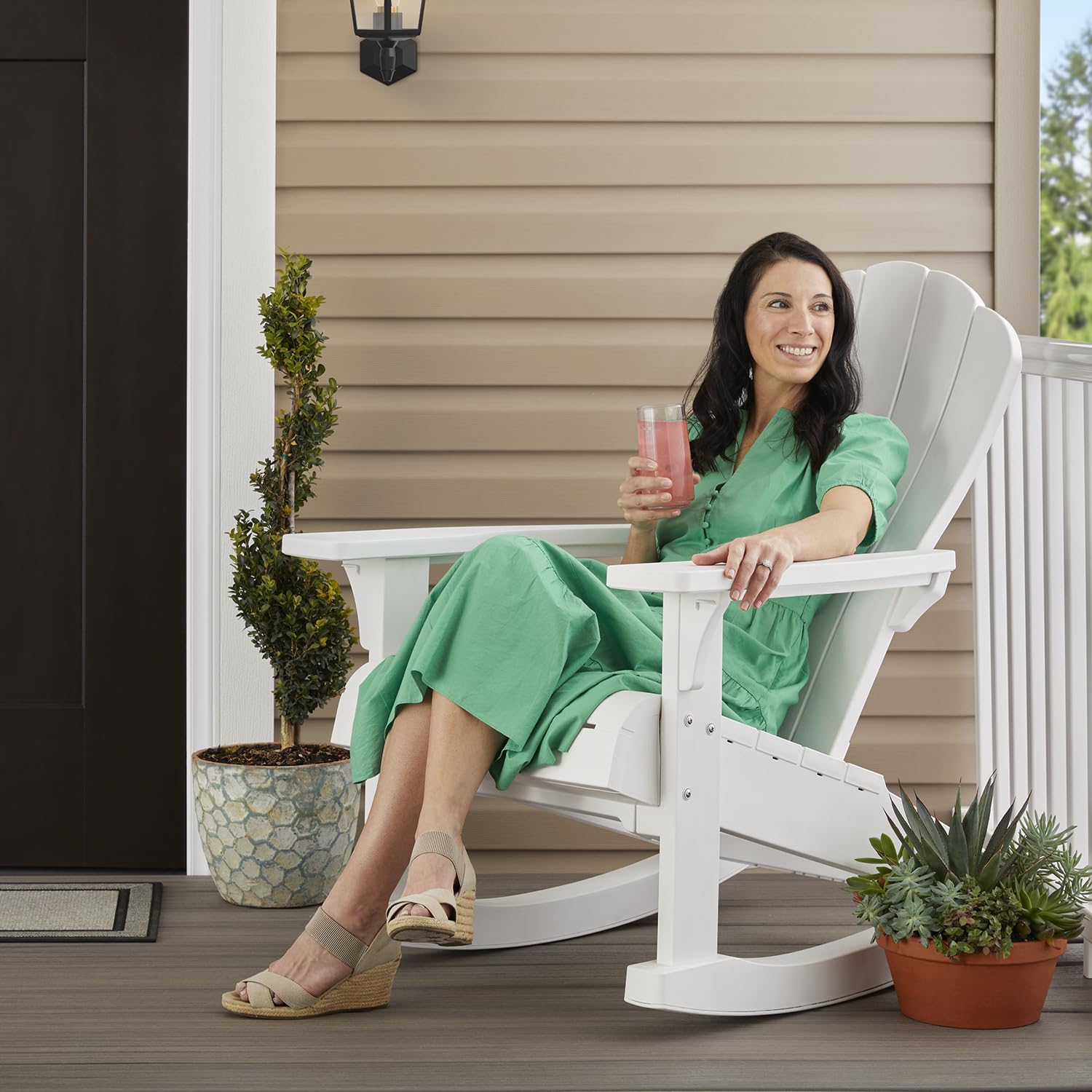 Adirondack Keter Everest Rocker - White