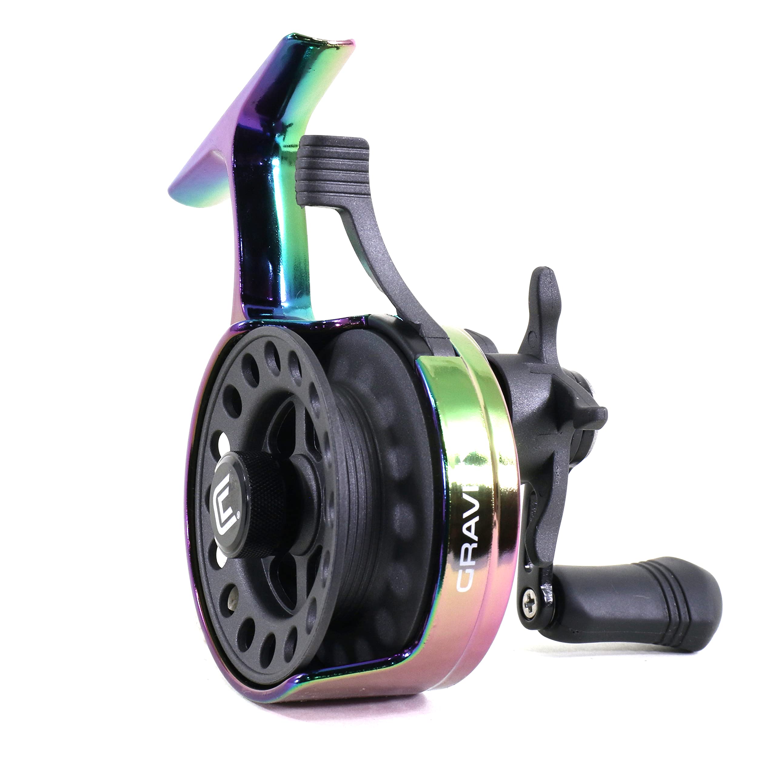 Gravity CLAM Ice Fishing Reel – Ultra-Light 5 oz, 3.6:1 Gear Ratio & 3+1 Bearings – Smooth & Reliable Left-Hand Retrieve