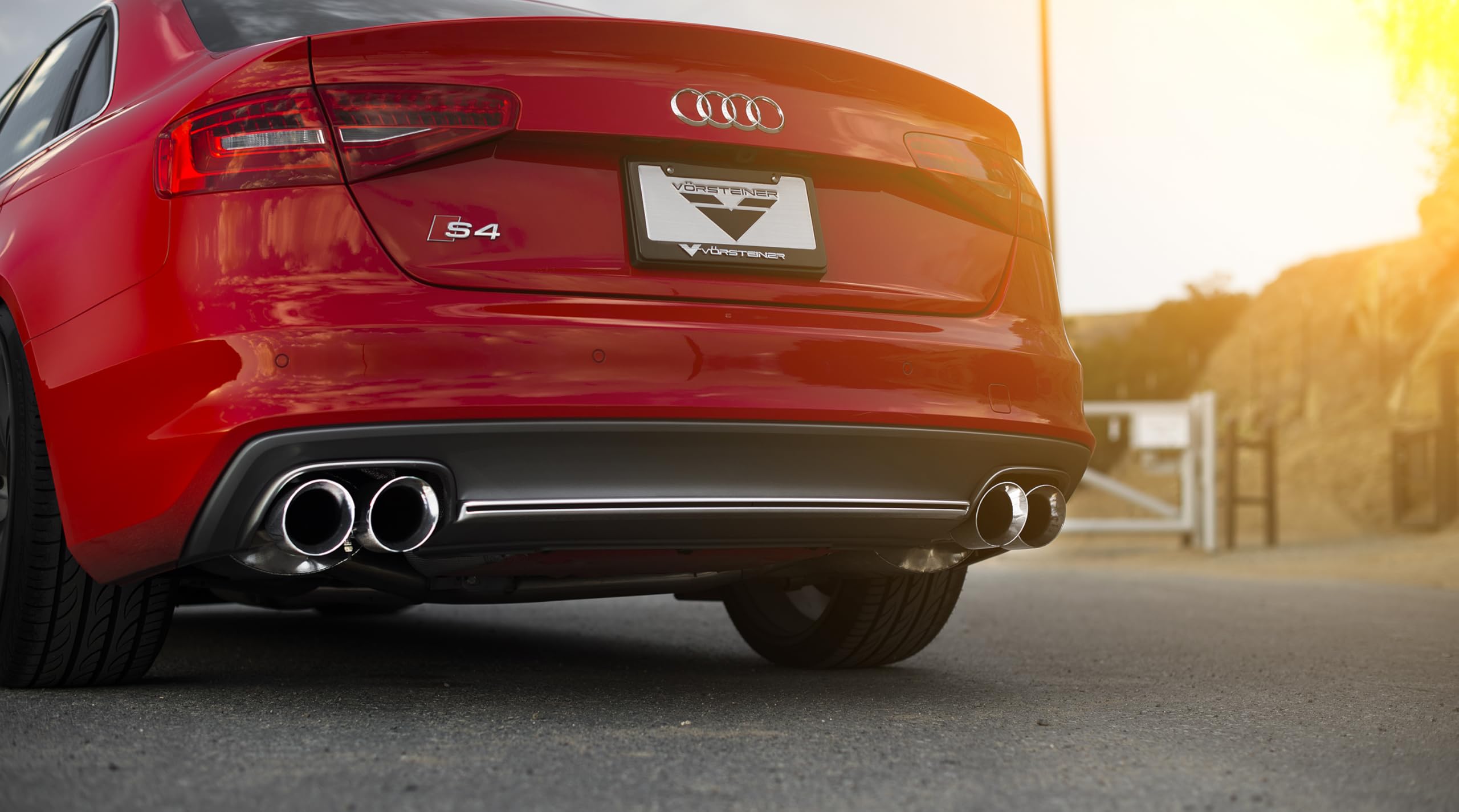 Audi B8.5 S4 AWE Tuning 3.0T Touring Edition Exhaust System - Chrome Silver Tips (102mm)