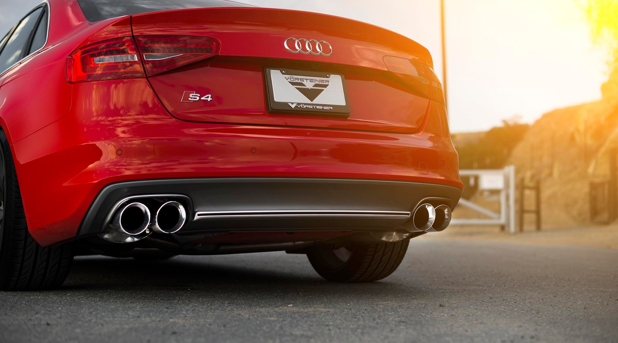 Audi B8.5 S4 AWE Tuning 3.0T Touring Edition Exhaust System - Chrome Silver Tips (102mm)