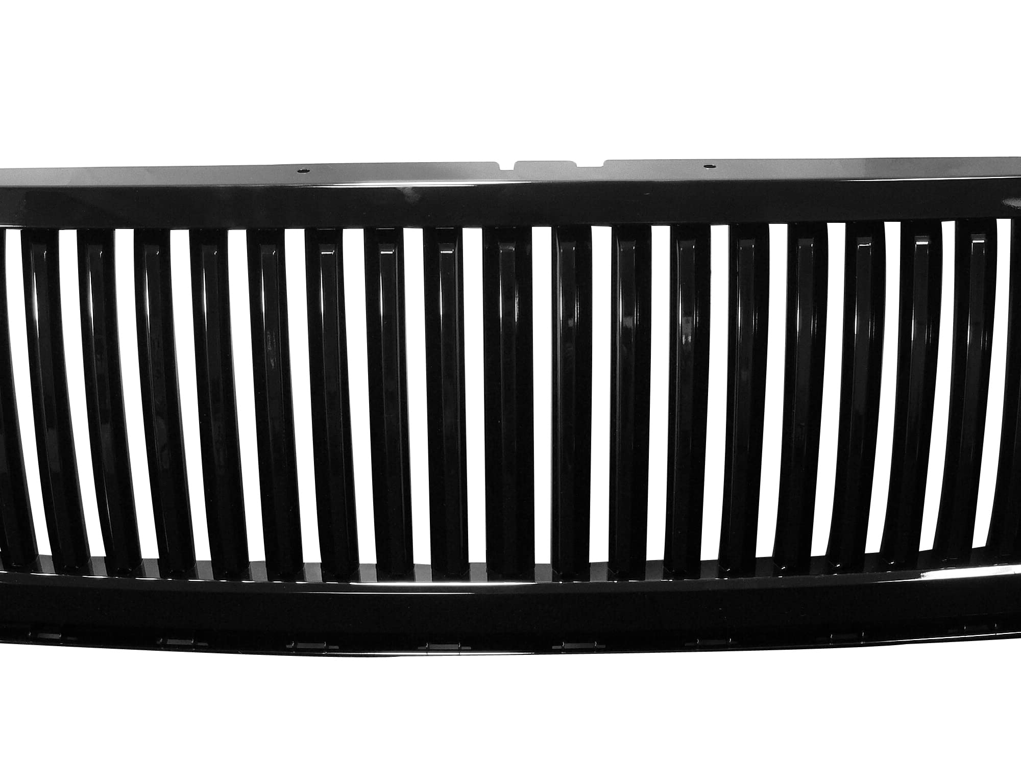 Vertical Front Hood Grille Armordillo USA 7148109 - Gloss Black Fits 2007-2014 Ford Expedition