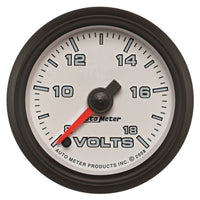 Gauge AUTO METER 19592 Voltmeter (Pro-Cycle 2 1/16", 18V, Digital Stepper Motor, White, Pro-Cycle)