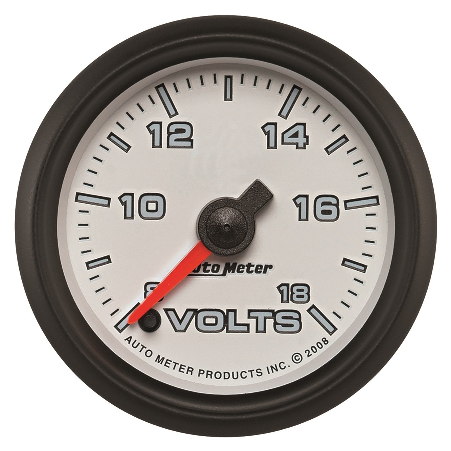 Gauge AUTO METER 19592 Voltmeter (Pro-Cycle 2 1/16", 18V, Digital Stepper Motor, White, Pro-Cycle)