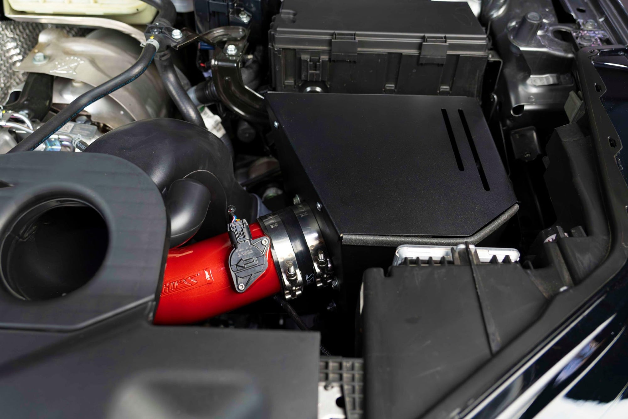 HPS Air Intake Kit Polish with Heat Shield Compatible for 2022-2024 Acura MDX Type S 3.0L Turbo, 827-728P