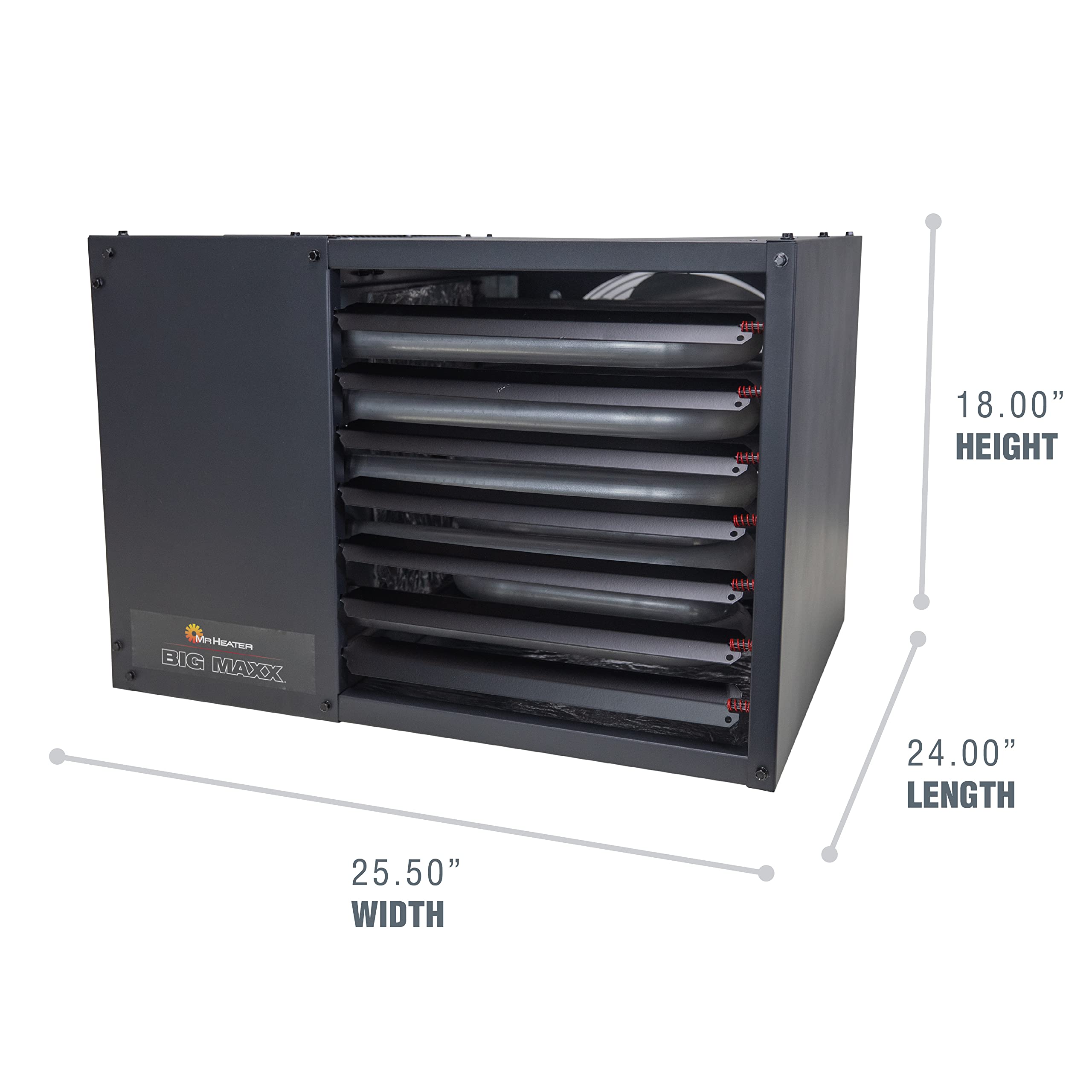 Big Maxx Mr. Heater MHU80NG Natural Gas Unit Heater, 80,000 BTU, Black