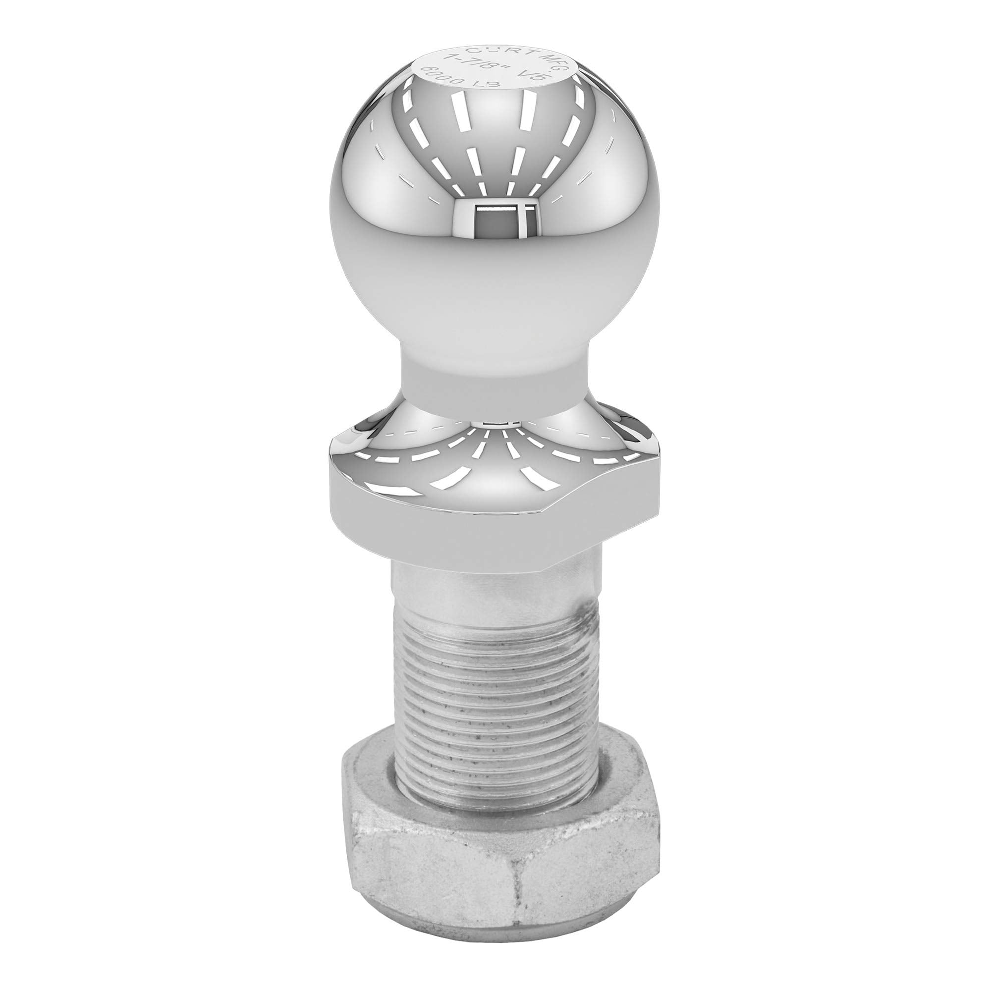 CURT Replacement 1-7/8-Inch Pintle Hitch Ball 48810, 6,000 lbs, 1-1/4-Inch Shank Diameter