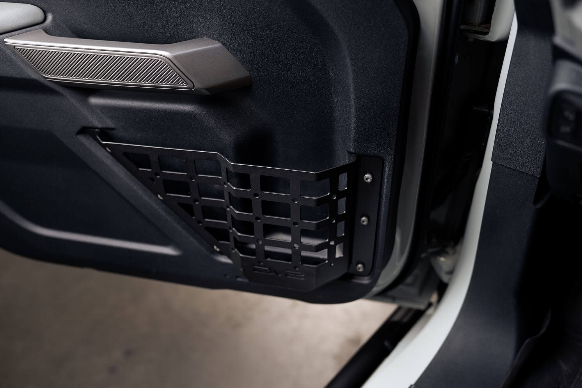 DV8 Offroad Molle Panels for Front Door Pocket 2021+ Ford Bronco 6th Gen | Driver & Passenger Side Pair | Increased Capacity of Door Pockets | Compatible with Molle Accessories
