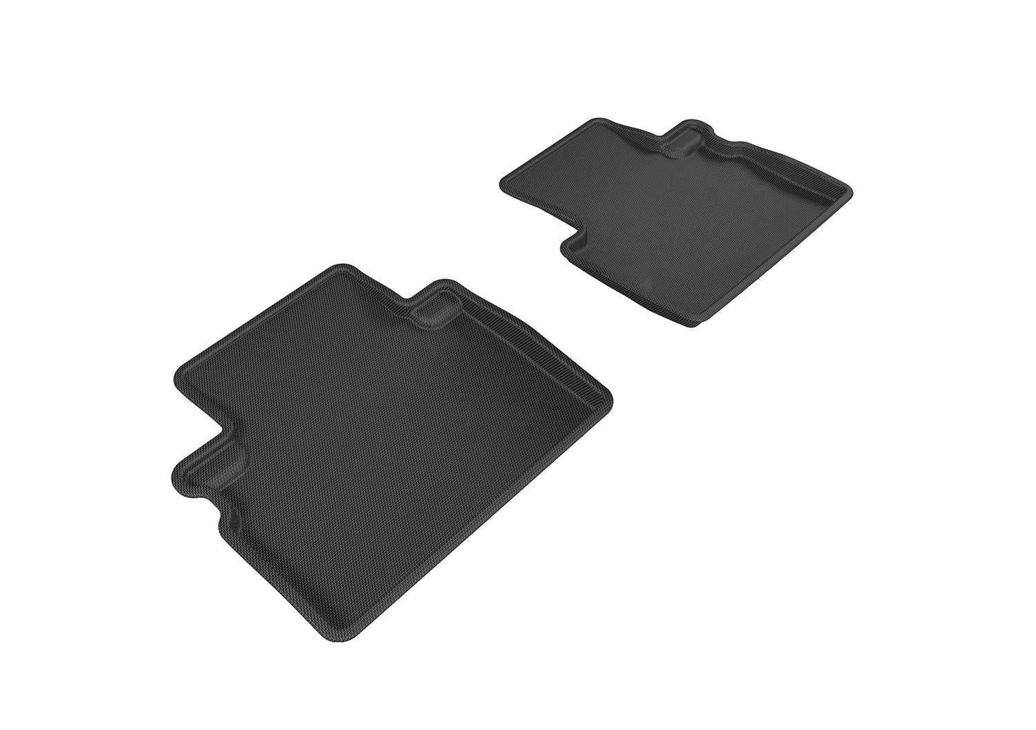 3D MAXpider Custom Fit Second Row All-Weather Floor Mat for Select Infiniti QX50 Models - Kagu Rubber (Black)
