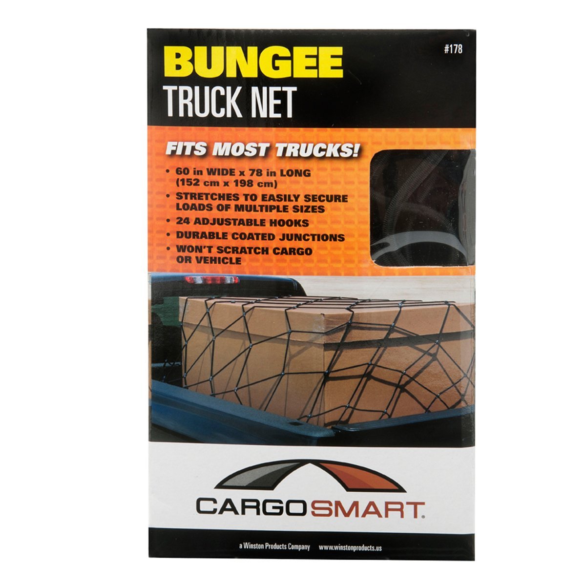 SmartStraps CargoSmart 178 Bungee Net-60IN w24 Plastic Hooks