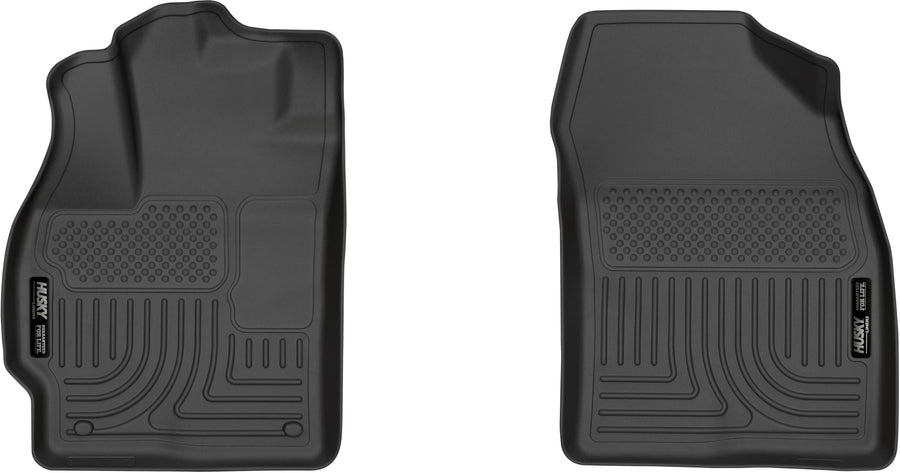 Weatherbeater Husky Liners Floor Mats | Fits 2010-2014 Toyota Prius | Front Row, 2-pc Black - 13491
