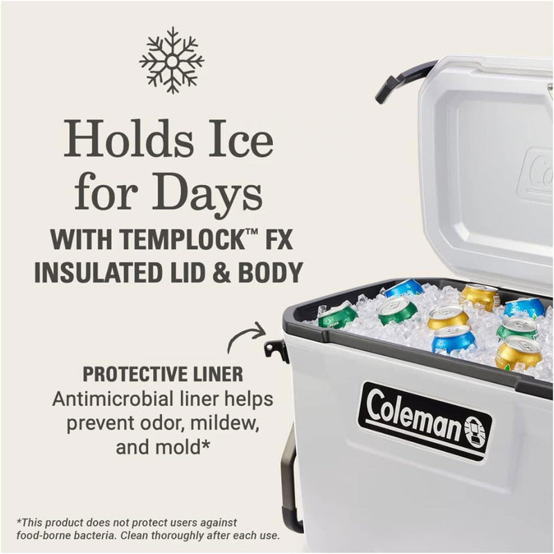Coleman Convoy Series Ice Chest 65 Quart Cooler with Wheels