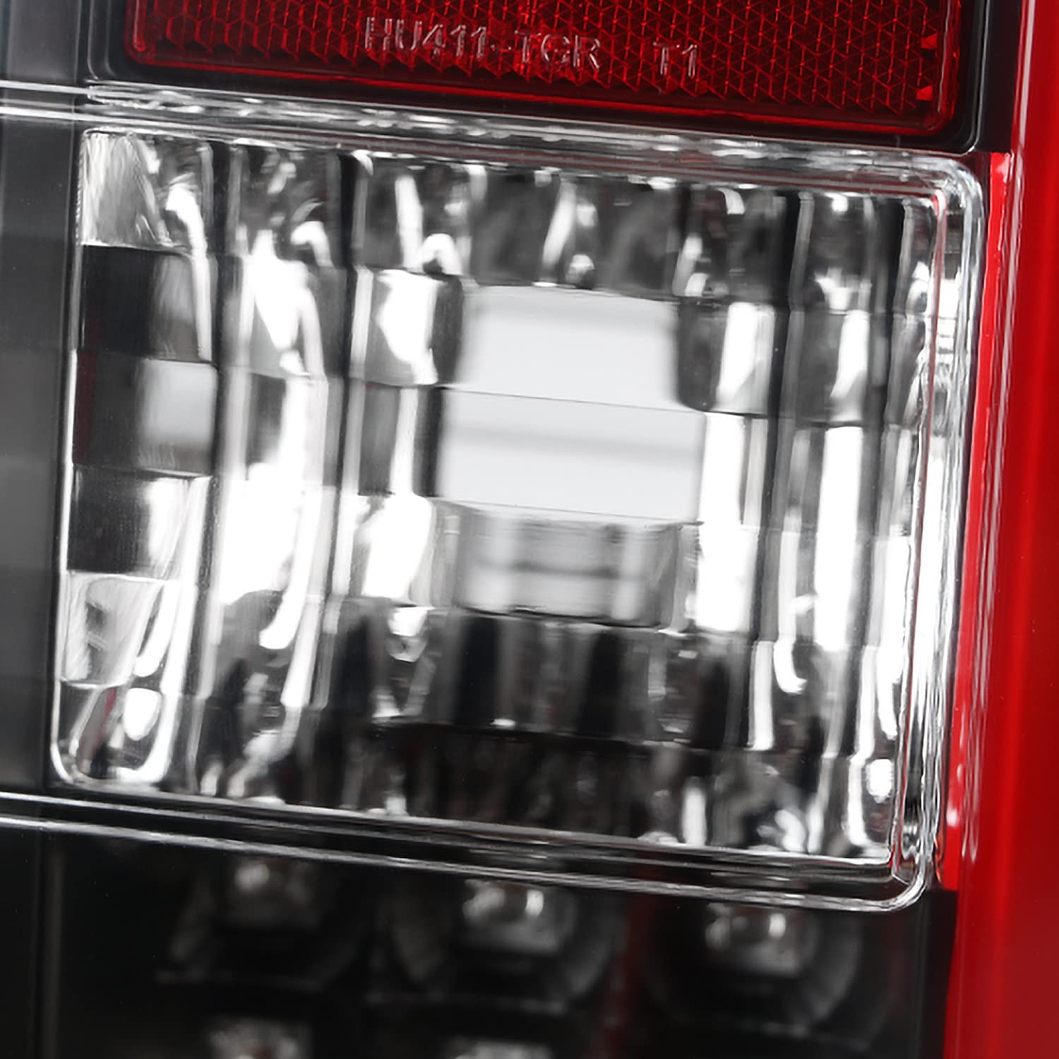 Spec-D Tuning Full Black LED Strip Tail Lights w/Red Sequential LED Bar Compatible with 2014-2021 Toyota Tundra, Left + Right Pair Assembly