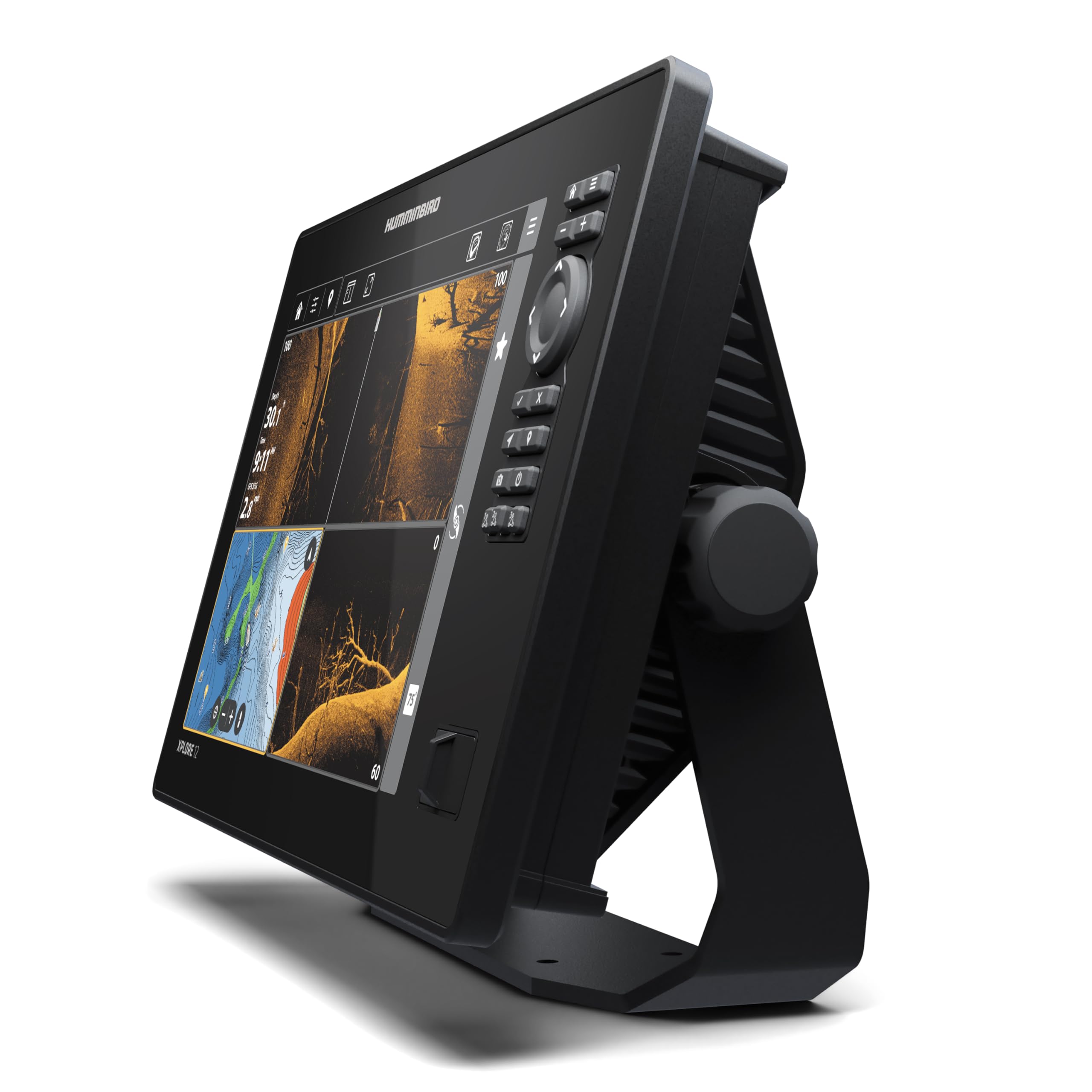 Humminbird GPS Fish Finder XPLORE 12, MEGA Side Imaging+ & HD Touchscreen (Control Head Only)