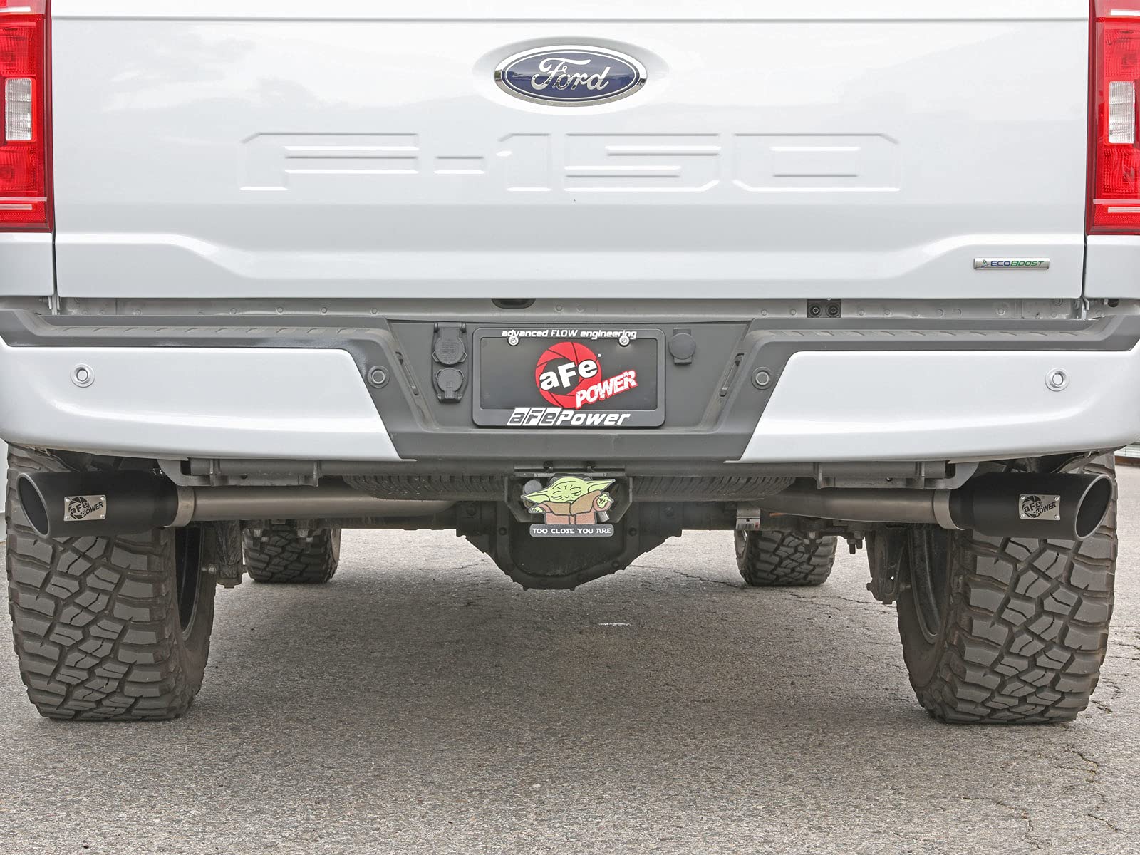Gemini XV aFe Power 49-33129-B 3 IN 304 Stainless Steel Cat-Back Exhaust System w/Cutout, Black, fits Ford F-150 2021 V6-2.7L (tt)/V6-3.5L (tt)/V8-5.0L