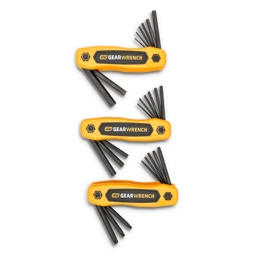 25 Piece GEARWRENCH SAE/Metric/Torx® Folding Hex Key Set - 83512
