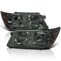 Smoke SPEC-D TUNING Headlights Compatible with 2009-2020 Dodge Journey, Left + Right Pair Headlamps Assembly