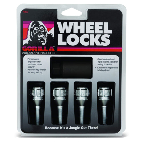 Cone Seat Gorilla Automotive 47179N Bolt Locks (12mm x 1.50 Thread Size)