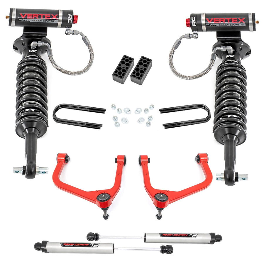 3.5" Rough Country Vertex/V2 Lift Kit for 22-24 Chevy Silverado 1500-28257RED