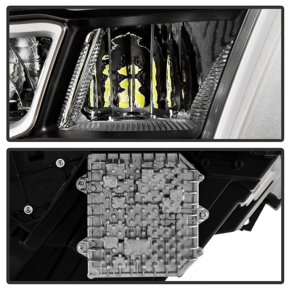 Dodge Ram 1500 19-22 Spyder (POE) Full LED Chrome Bezel w/DRL Headlight - OE Right
