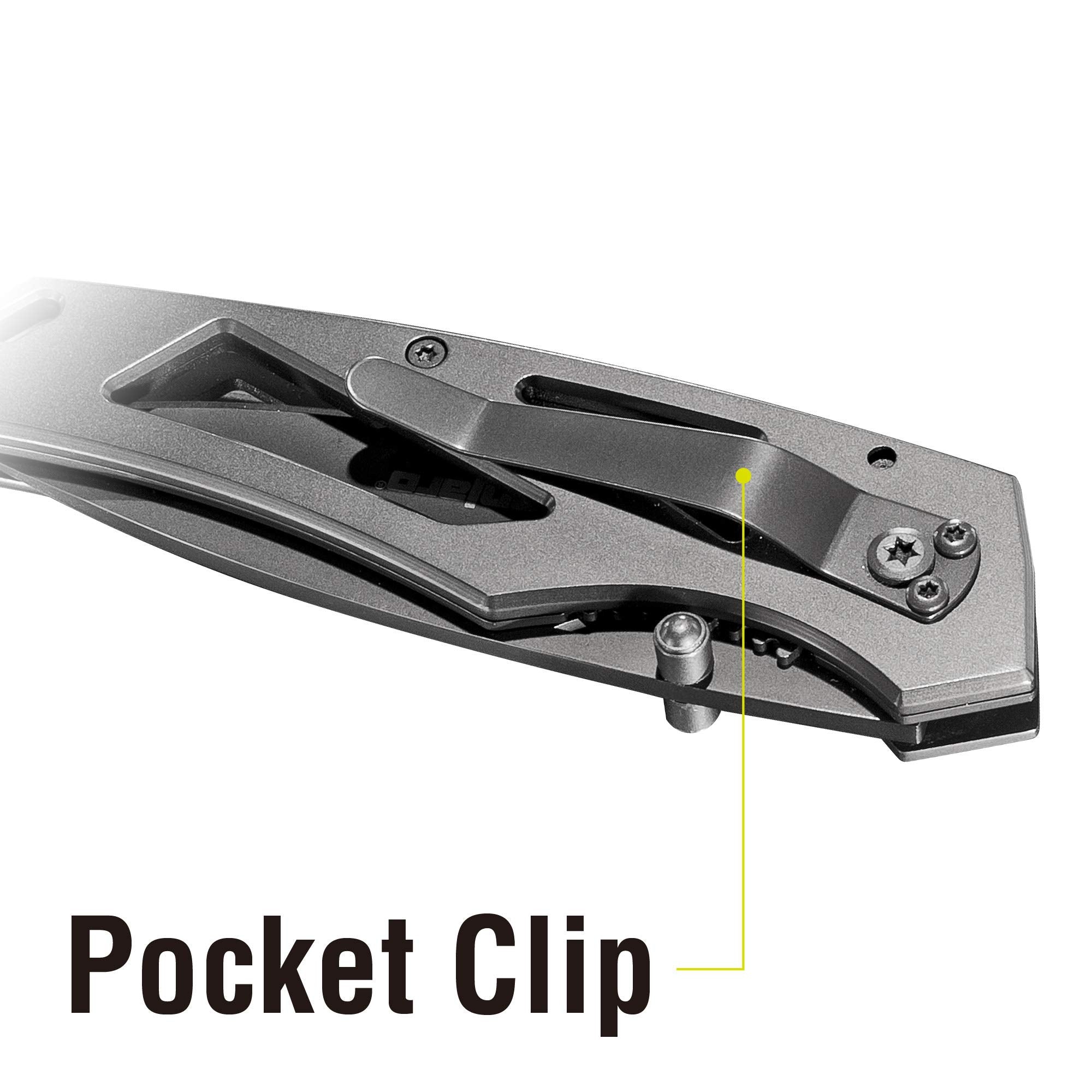 Kilimanjaro 6-Inch Vertice Folding Knife – 2.6" Drop Point 7Cr17MoV Stainless Steel Blade, Titanium Nitride Finish, Dual Thumb Stud, Liner Lock – 910061