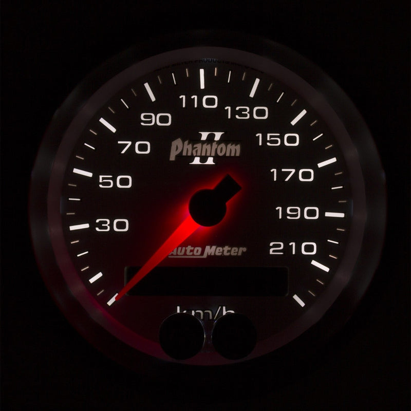 Speedometer Auto Meter 7580-M Gauge, 3 3/8", 225Km/H, GPS, Phantom Ii