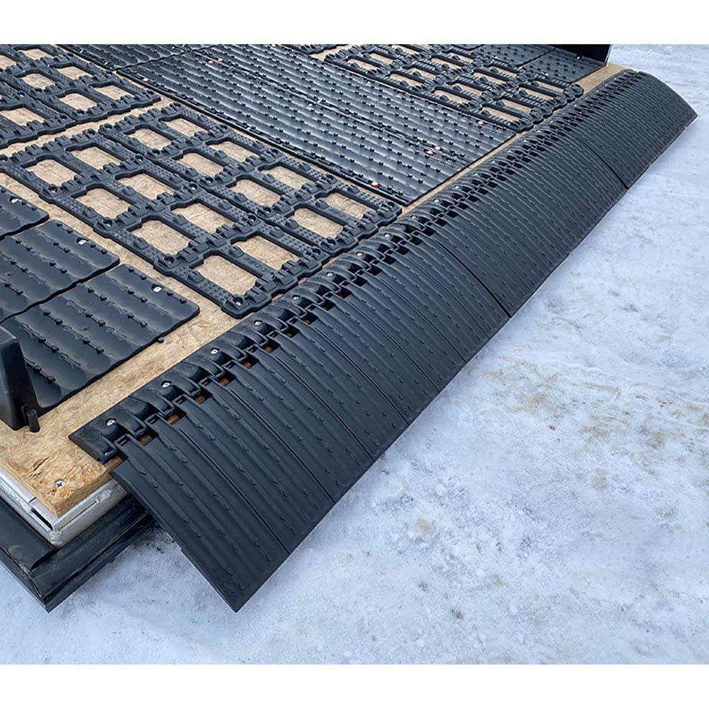 Edge Glides Caliber 2.0 Trailer Ramp Protectors – Smooth Ground-to-Ramp Transition – 4-Piece Kit