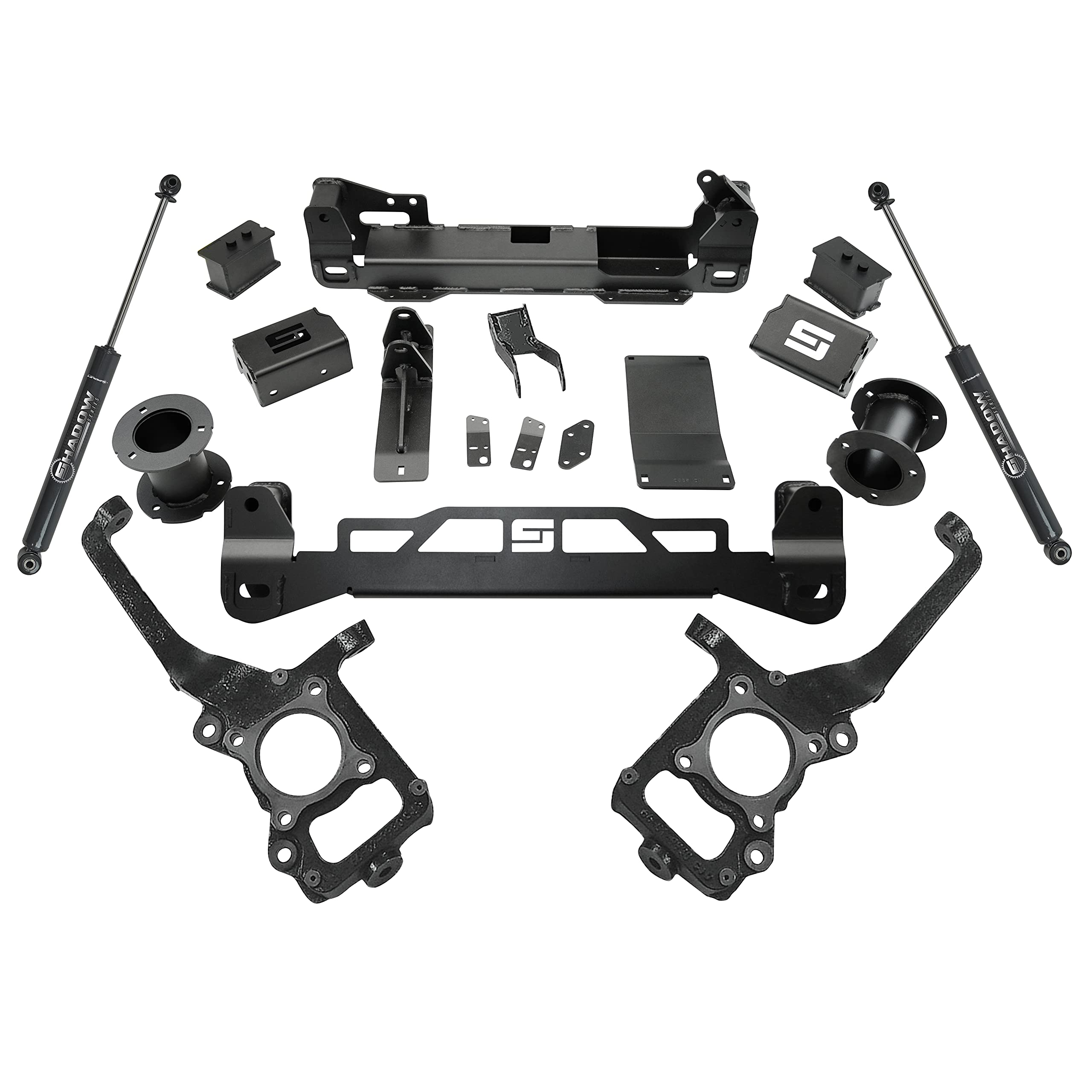 SUPERLIFT SUSPENSION RealTruck 6" Lift Kit for Ford F-150 | Complete Lift Kit with Rear Shadow Series Shocks | K130 | Fits 2021-2023 Ford F-150 4WD
