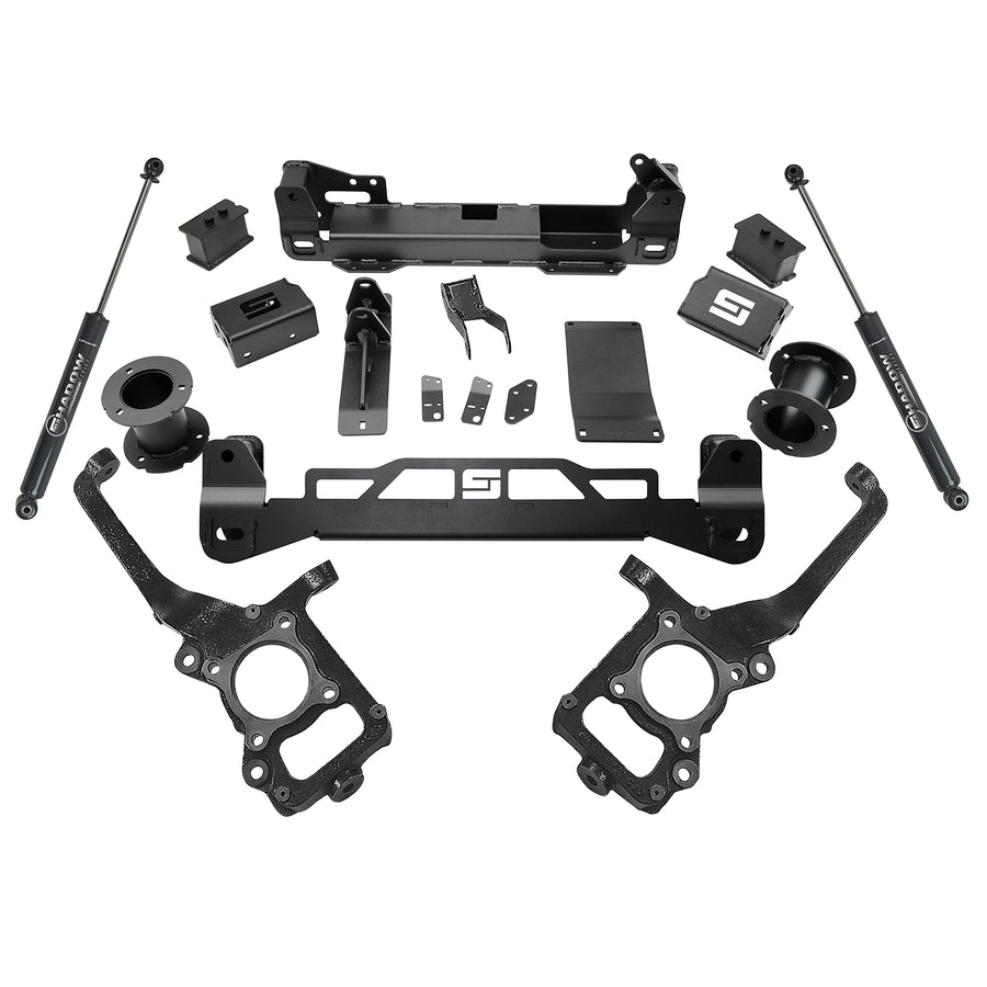 SUPERLIFT SUSPENSION RealTruck 6" Lift Kit for Ford F-150 | Complete Lift Kit with Rear Shadow Series Shocks | K130 | Fits 2021-2023 Ford F-150 4WD