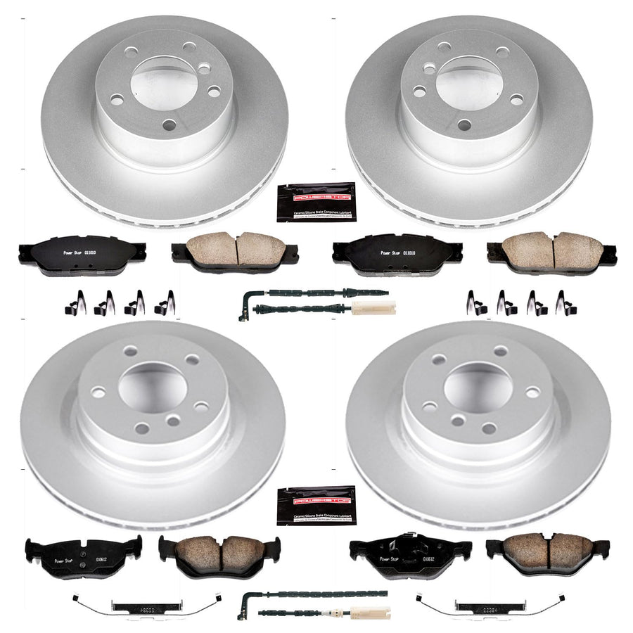 Power Stop Z23 Evolution Geomet Coated Brake Kit For BMW 328i Front and Rear 2007 [Model Specific]