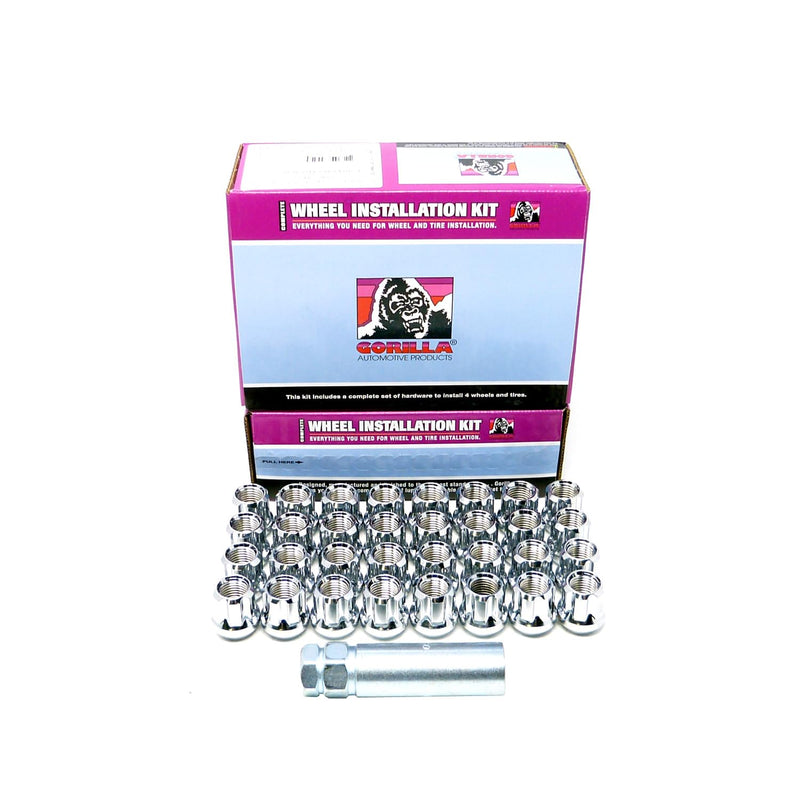 Gorilla K8TOS-14150GR Automotive Zinc (14mm x 1.50 Thread Size, 32-Pack) Small Diameter Spline Duplex Open End Lug Nuts