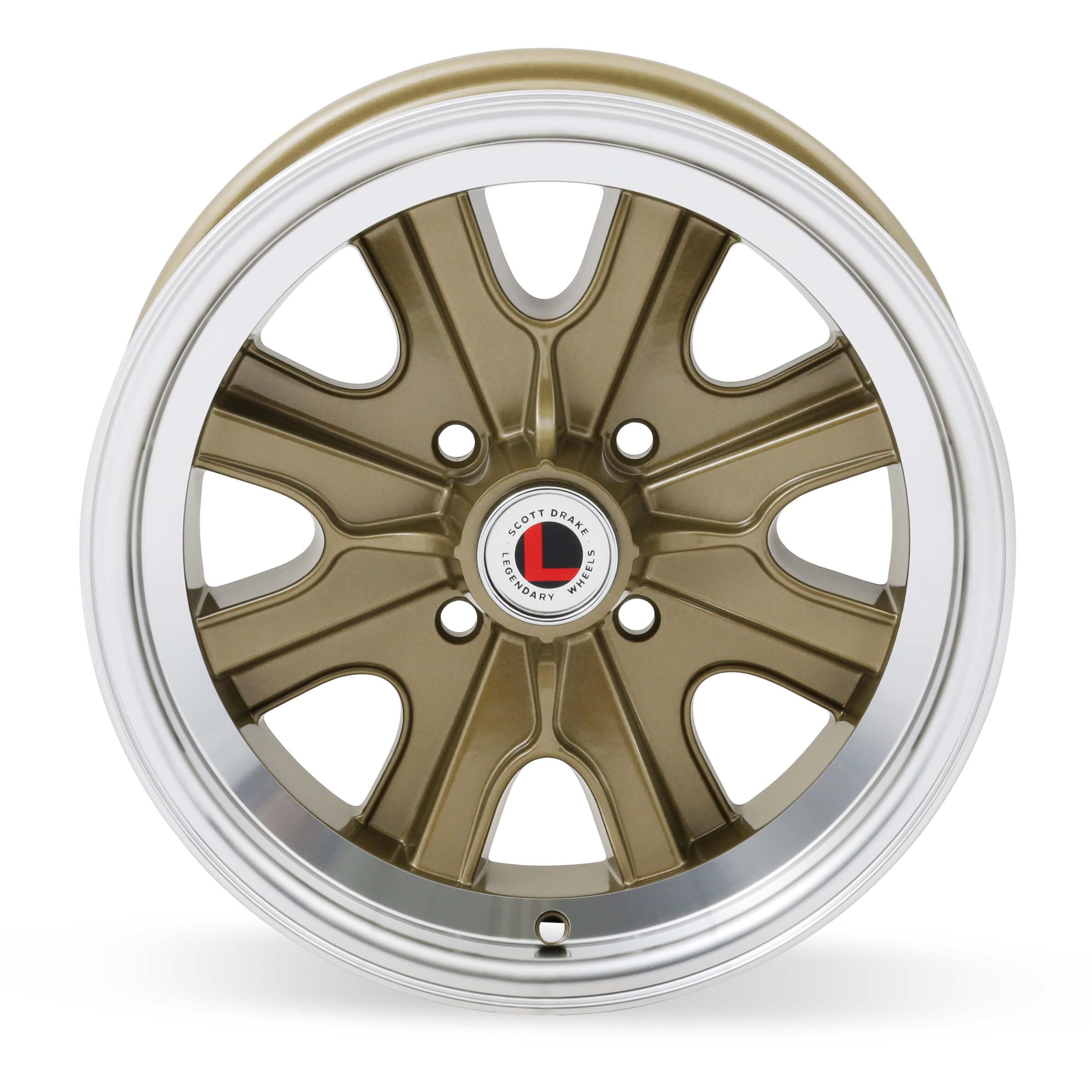 15X7 Legendary Wheel - Hb4 Alloy Rim-4Lug-Gold (LW90-50744F)