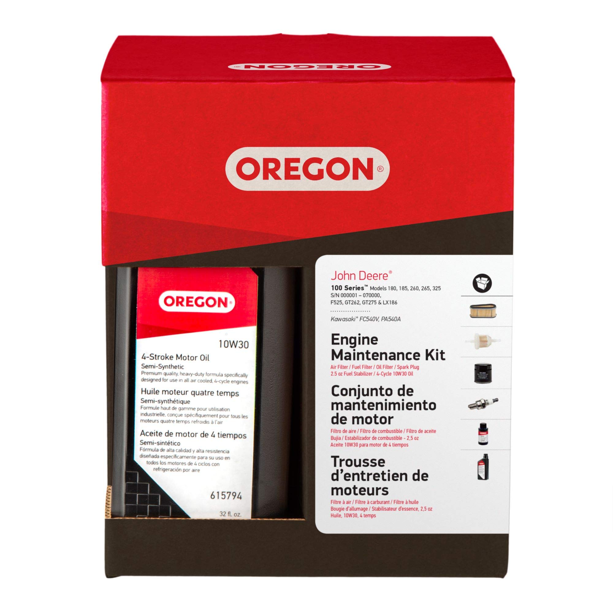 Oregon Lawn Mower Engine Maintenance Kit Tune-Up for John Deere/Kawasaki FC540V PA540A Engines (01-107)