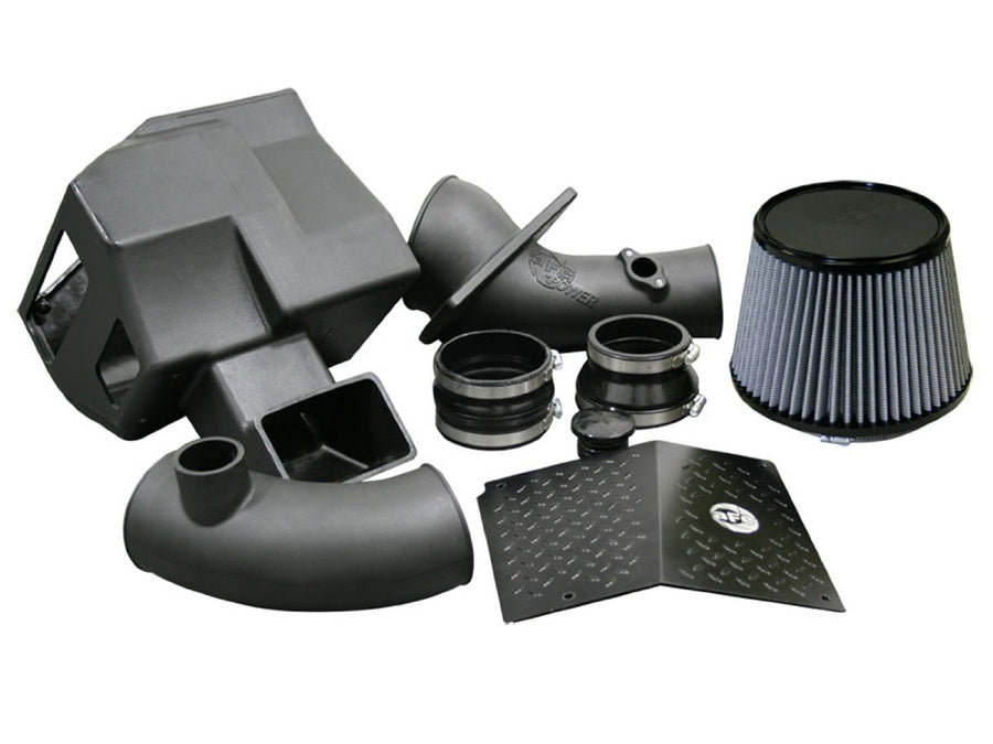 GM Diesel Truck aFe Power Magnum FORCE 51-80782 01-04 V8-6.6L (td) LB7 Performance Intake System (Dry, 3-Layer Filter)