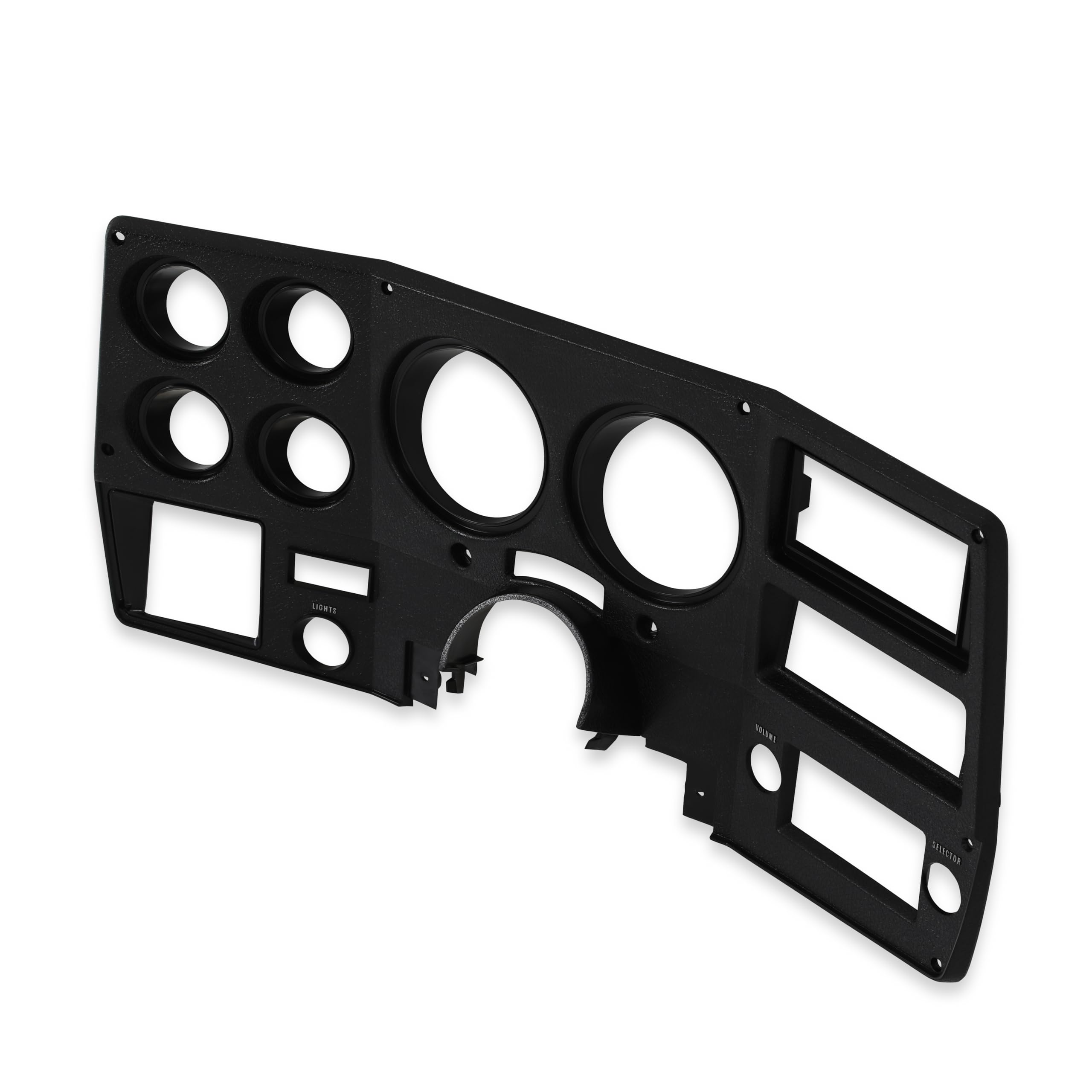 INST776 Brothers Trucks Instrument Cluster Bezel - With A/C - Black/Chrome