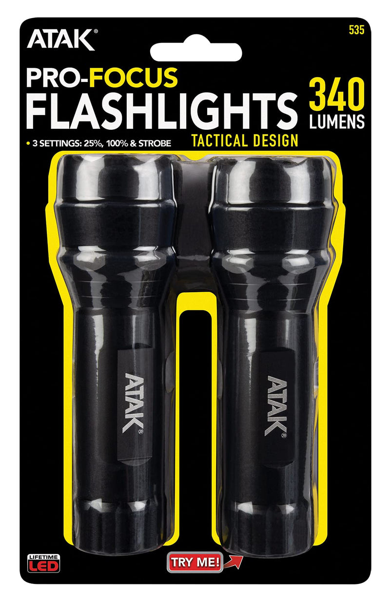 2pc Performance Tool LED Flashlight Set, 2 Pack