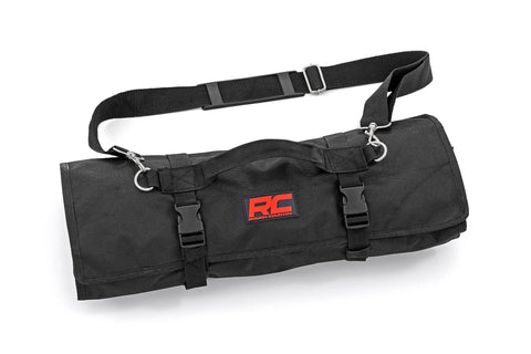 Rough Country Tool Bag Easy Roll-up for UTV and Off Road Vehicles - Water Resistant, 35 Tool Slots, 38" x 18.5"