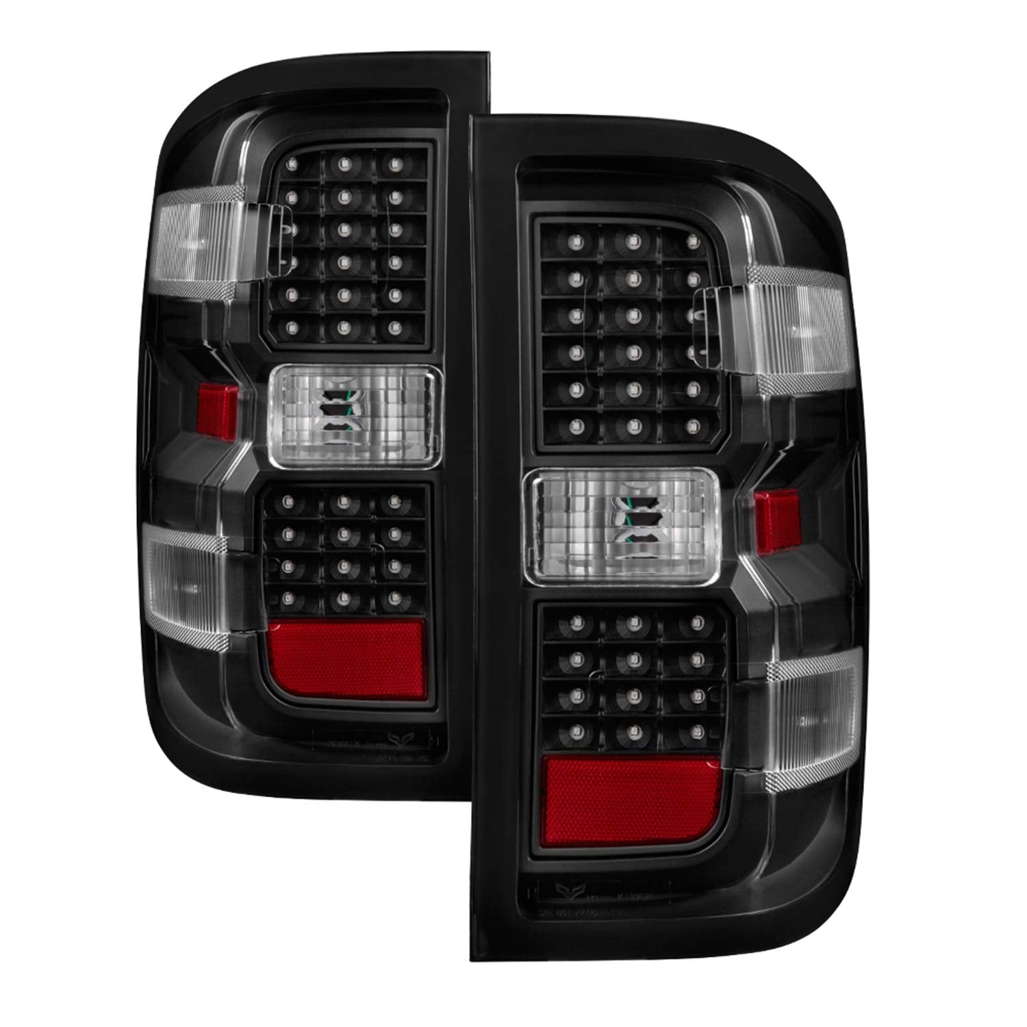 Chevy Gm Spyder 9036545 Auto Led Tail Lights Housing Black