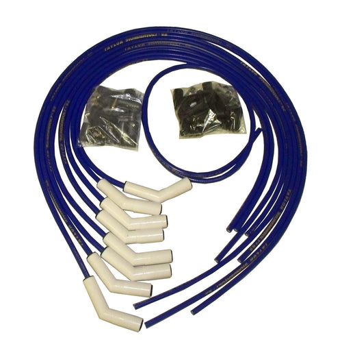 ThunderVolt 8.2 White Ceramic Boot Taylor Cable Universal Wire Set 135? Blue