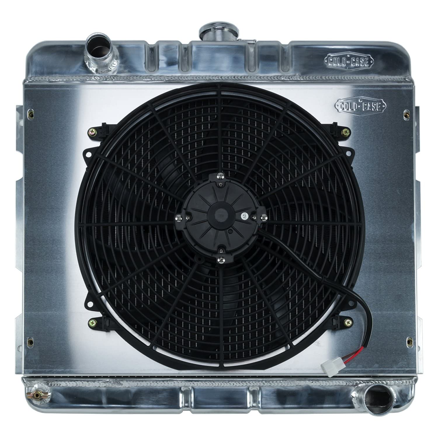 16 Inch Fan Kit 70-72 A,B Body SB Aluminum Performance Radiator MT 17x22 Inch Cold Case Radiators