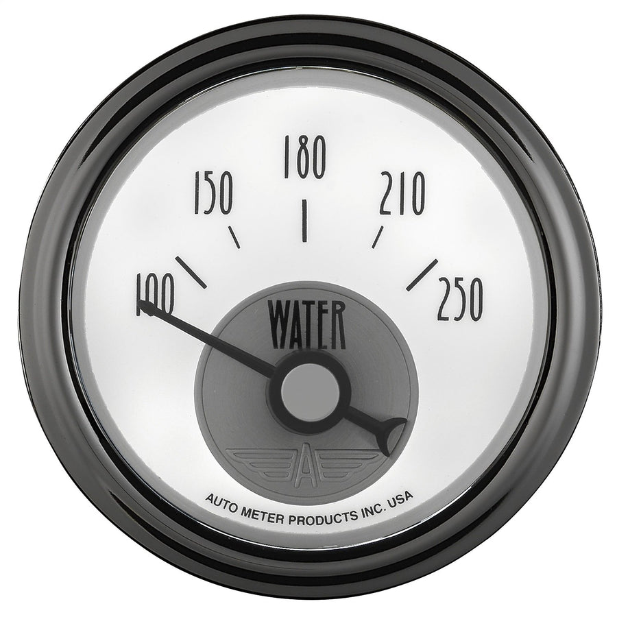 Auto Meter Prestige Pearl 2-1/16" Electric Water Temperature Gauge 2039 (100-250 Degree F, 52.4mm)