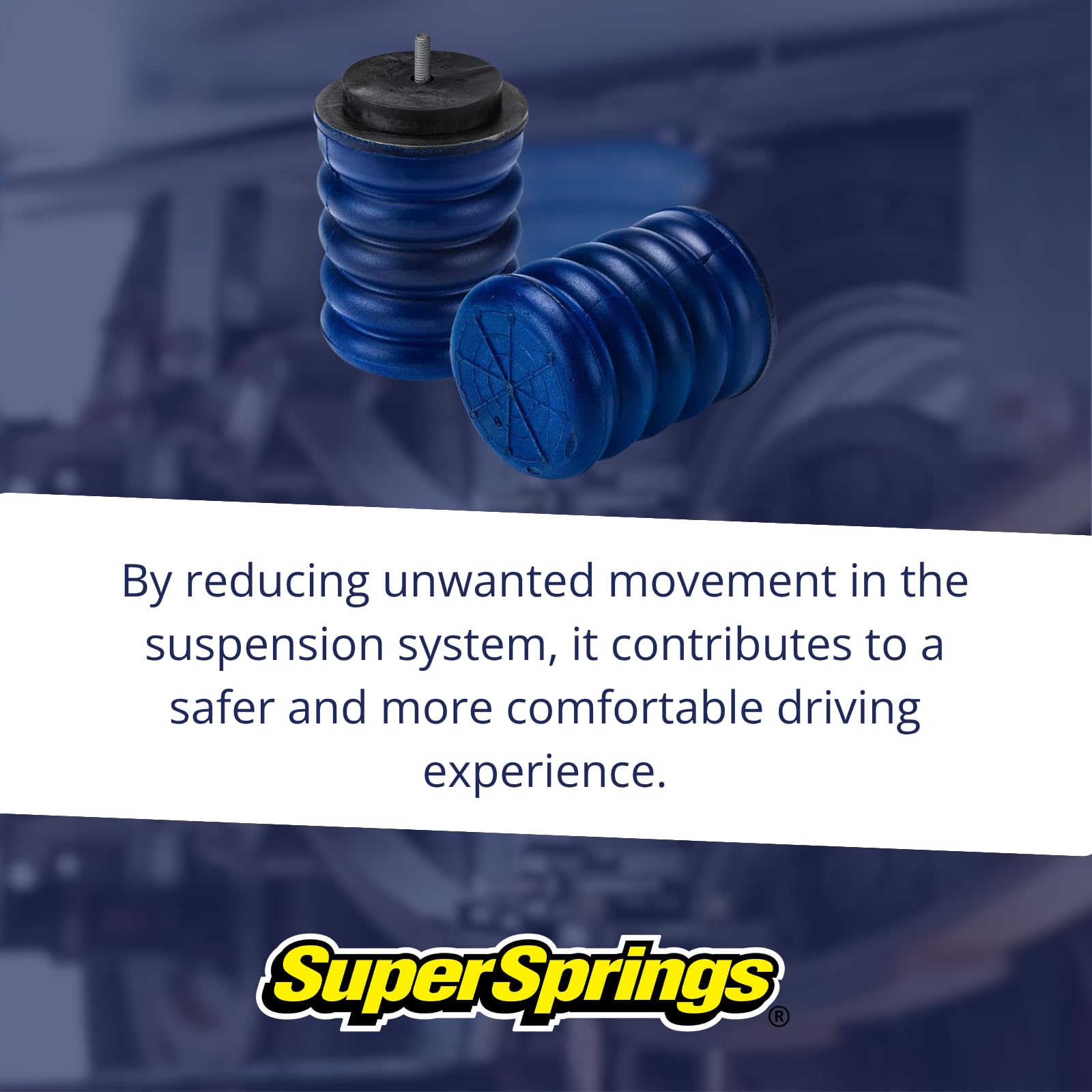 SumoSprings SSR-601-40 | Rear SumoSprings for Nissan NV200, Chevrolet City Express, Blue, 1000 lbs.