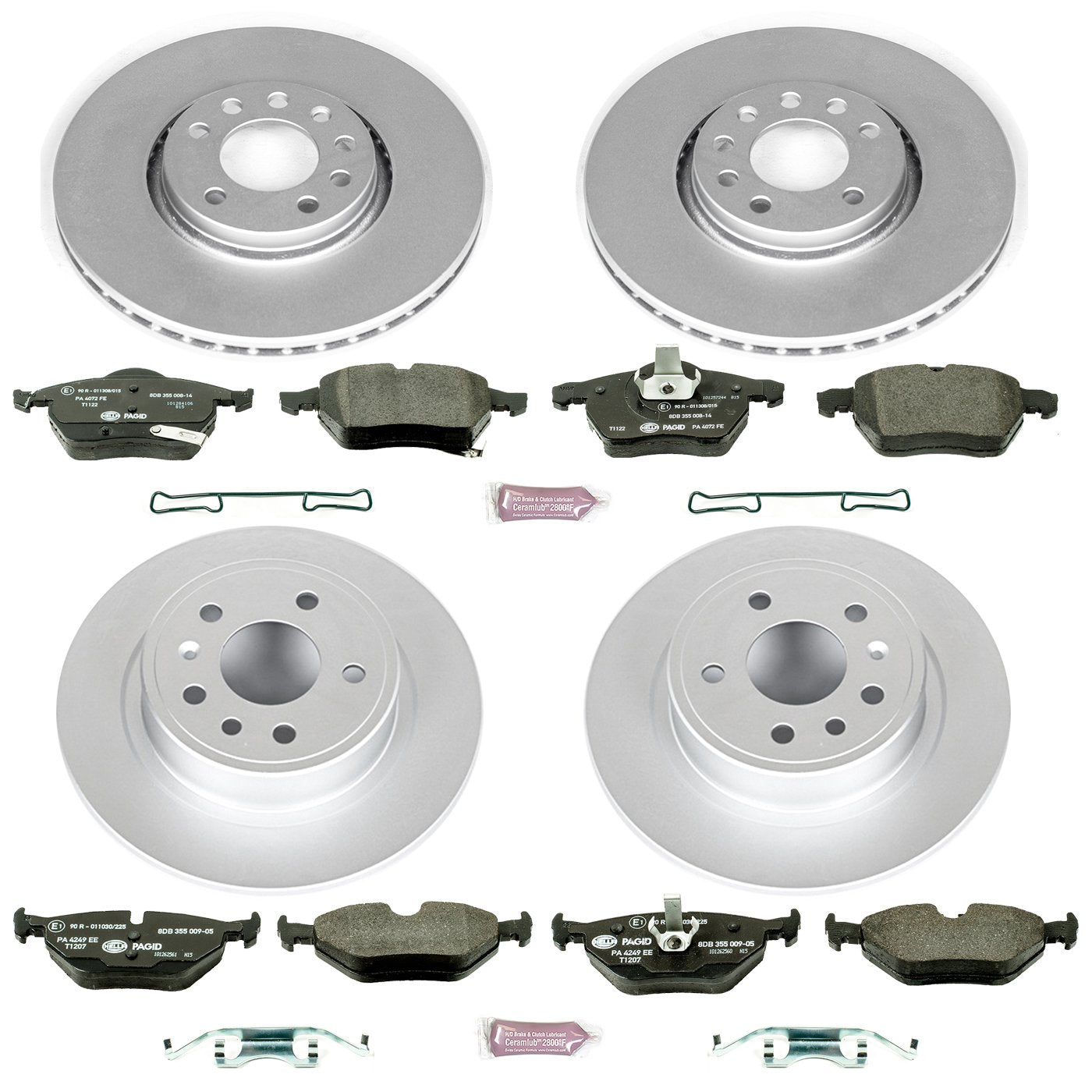 Euro-Stop Brake Kit Power Stop ESK4372 For Saab 9-5 1999 [Model Specific]