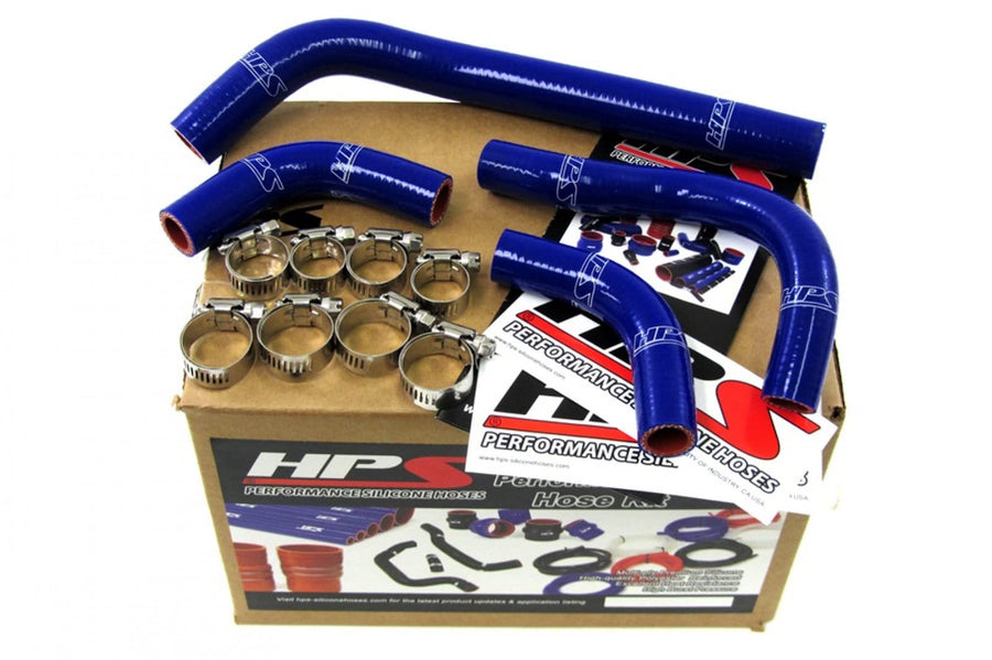 Blue HPS 57-1234-BLUE-1 Silicone Radiator Coolant Hose Kit