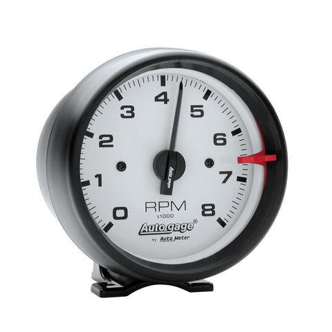 AUTO METER Autogage 2303 White Face Tachometer,3.750 in.