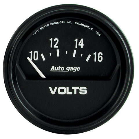 AUTO METER Autogage 2319 Electric Voltmeter Gauge, 2.625 in.