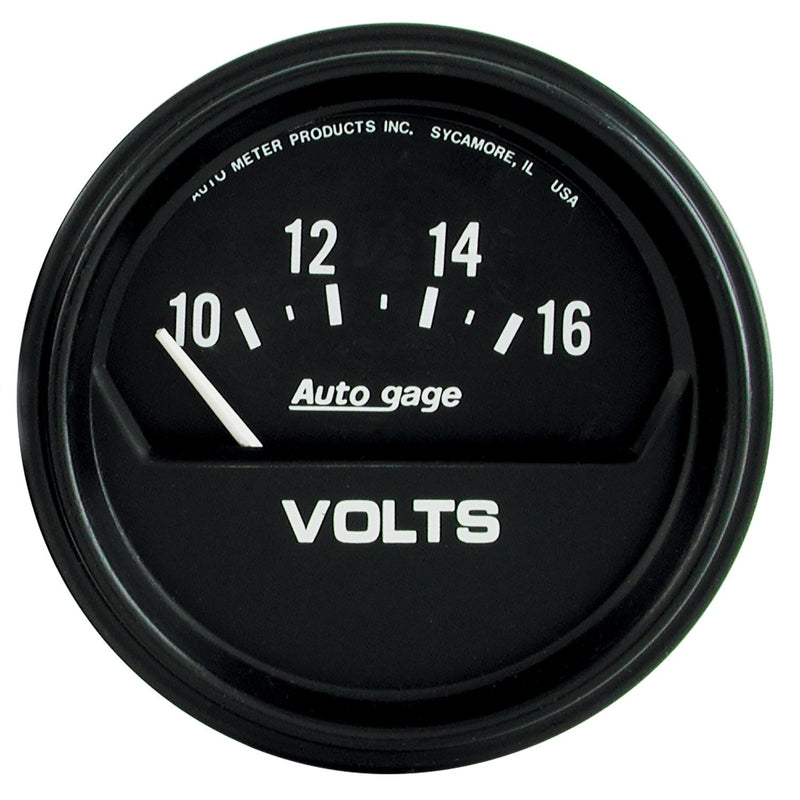 AUTO METER Autogage 2319 Electric Voltmeter Gauge, 2.625 in.