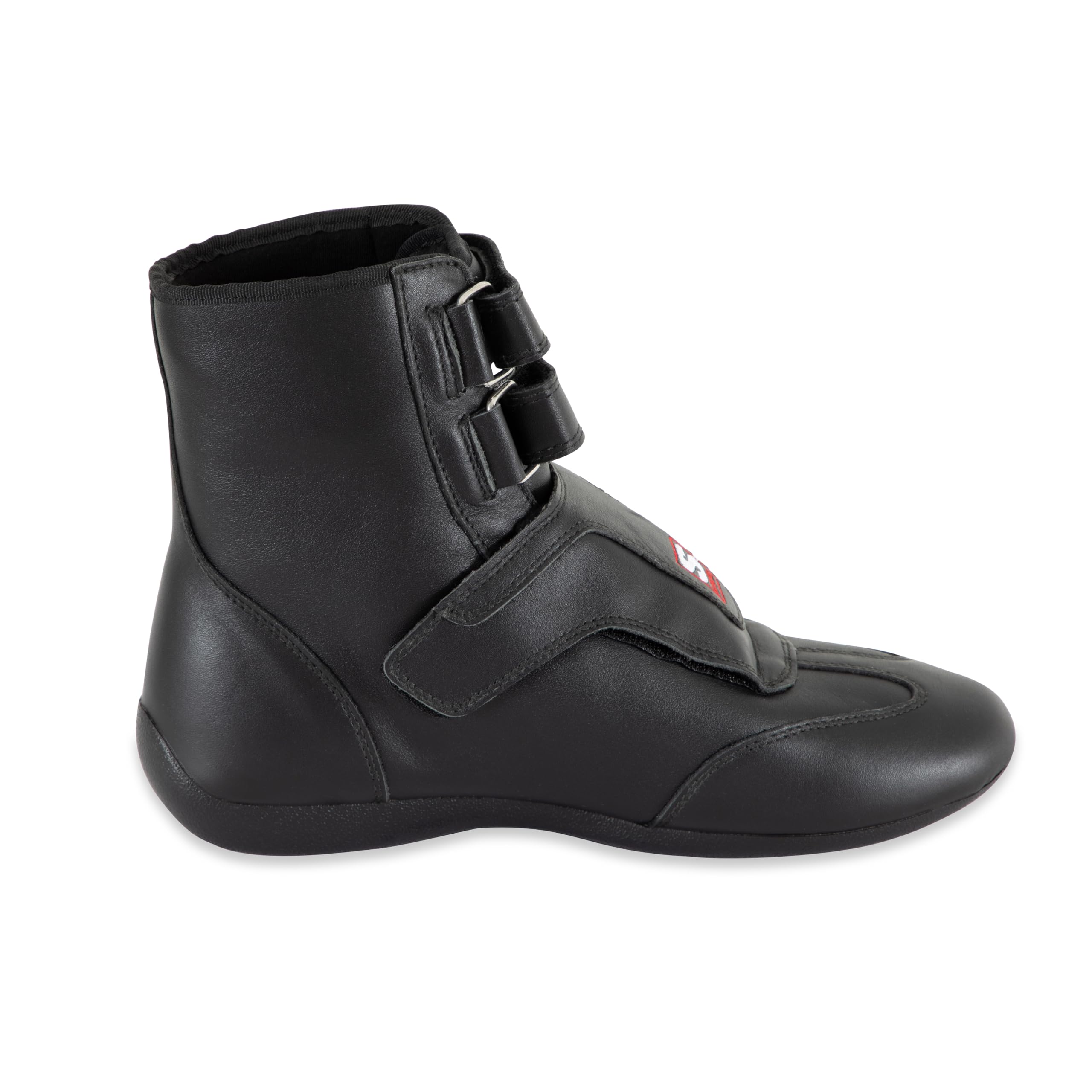 SIMPSON SP900BK Safety Driving Shoe - Stealth Sprint - High-Top - SFI 3.3/5 - Leather Outer - Nomex Inner - Black - Size 9 - Pair