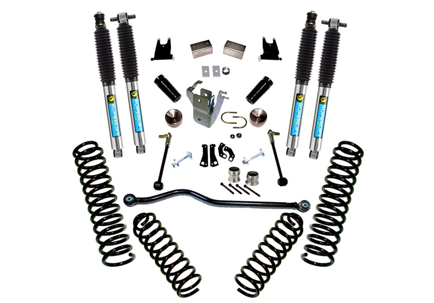 SUPERLIFT SUSPENSION RealTruck 4" Lift Kit for Jeep Wrangler JK | Complete Lift Kit with Front & Rear Bilstein 5100 Series Shocks | K927B | Fits 2007-2018 Jeep Wrangler JK 2 Door