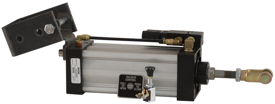 Buyers Products Tailgate Cylinder TGC32508HMKSA, Tie Rod Style Cylinder-Hinge Mount-1.0 Rod X 8 Inch Stroke, Electric Solenoid, 3.25" Bore, Pneumatic Tailgate Applications for Dump Trucks