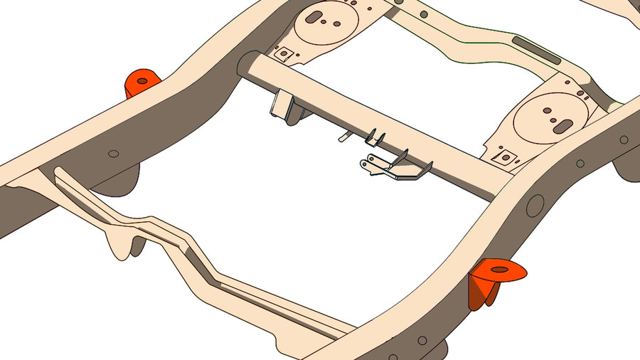 Middle Body Frame Mount Rust Buster For 4Runner/FJ Cruiser/GX470 RB8430